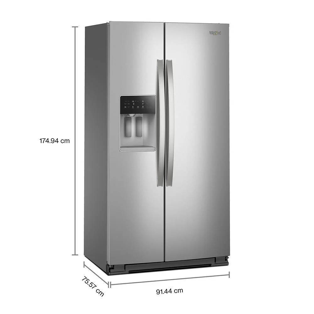 Whirlpool WRSC5536RZ 36-inch Counter Depth Side-by-Side Refrigerator with TruCool™ System - Image 2