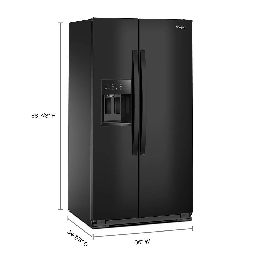 Whirlpool WRSF5536RB 36-inch Standard Depth Side-by-Side Refrigerator with TruCool™ System - Image 2