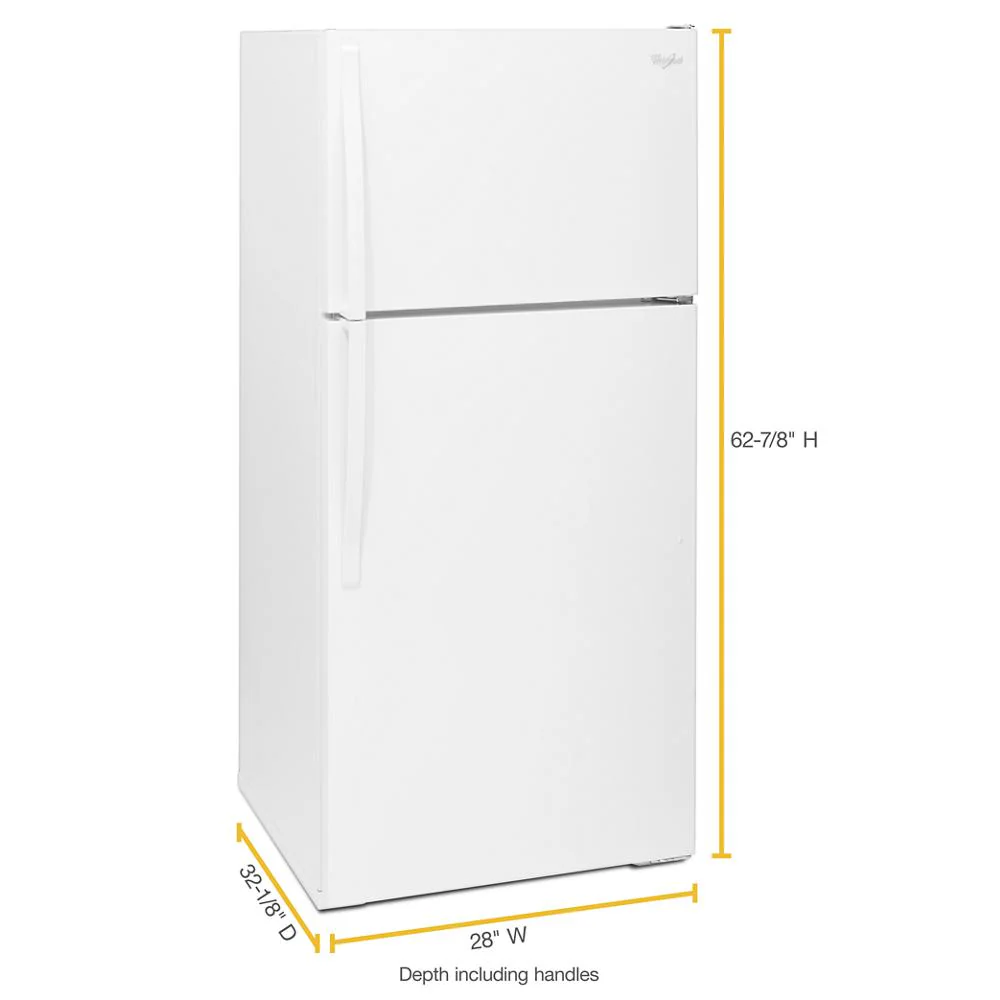 Whirlpool WRT134TFDW 28-inch Wide Top Freezer Refrigerator - 14 cu. ft. - Image 9