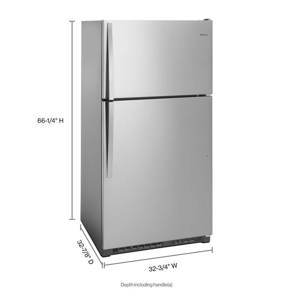 Whirlpool WRT311FZDZ 33-inch Wide Top Freezer Refrigerator - 20 cu. ft. - Image 4