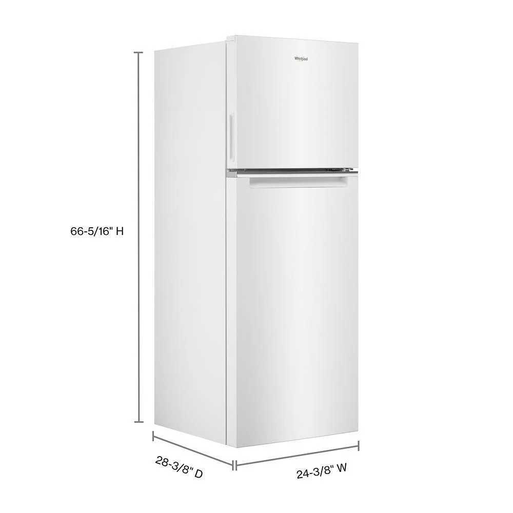 Whirlpool WRT313CZLW 24-inch Wide Small Space Top-Freezer Refrigerator - 12.9 cu. ft. - Image 5