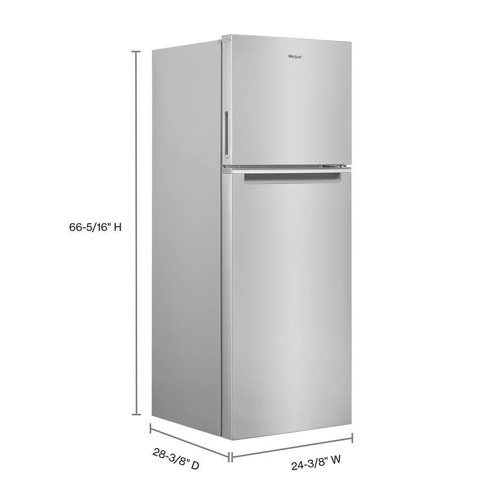 Whirlpool WRT313CZLZ 24-inch Wide Small Space Top-Freezer Refrigerator - 12.9 cu. ft. - Image 5