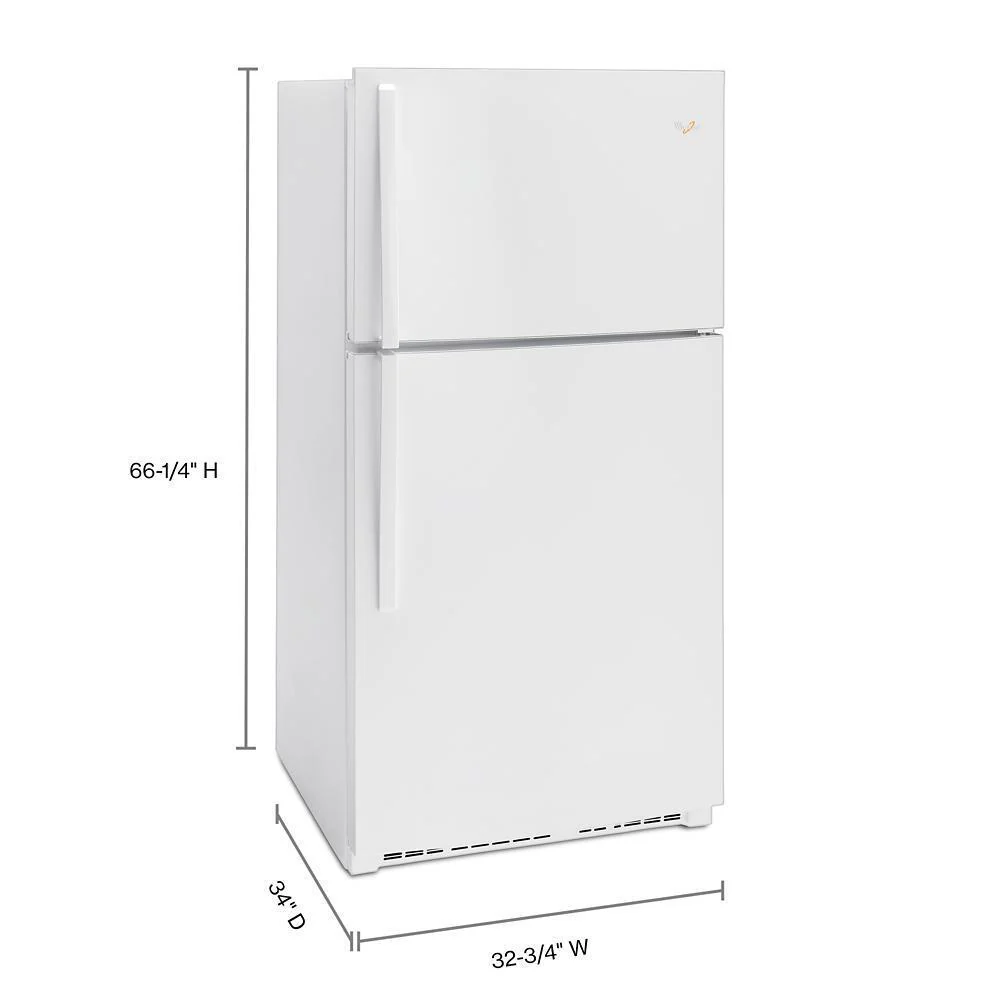 Whirlpool WRT541SZDW 33-inch Wide Top Freezer Refrigerator - 21 cu. ft. - Image 3