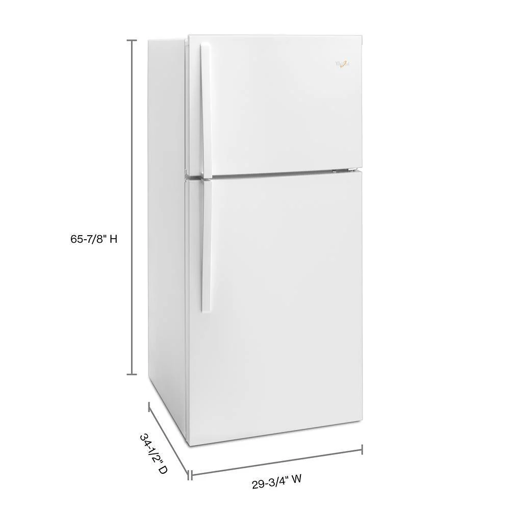 Whirlpool WRT549SZDW 30-inch Wide Top Freezer Refrigerator - 19 cu. ft. - Image 3