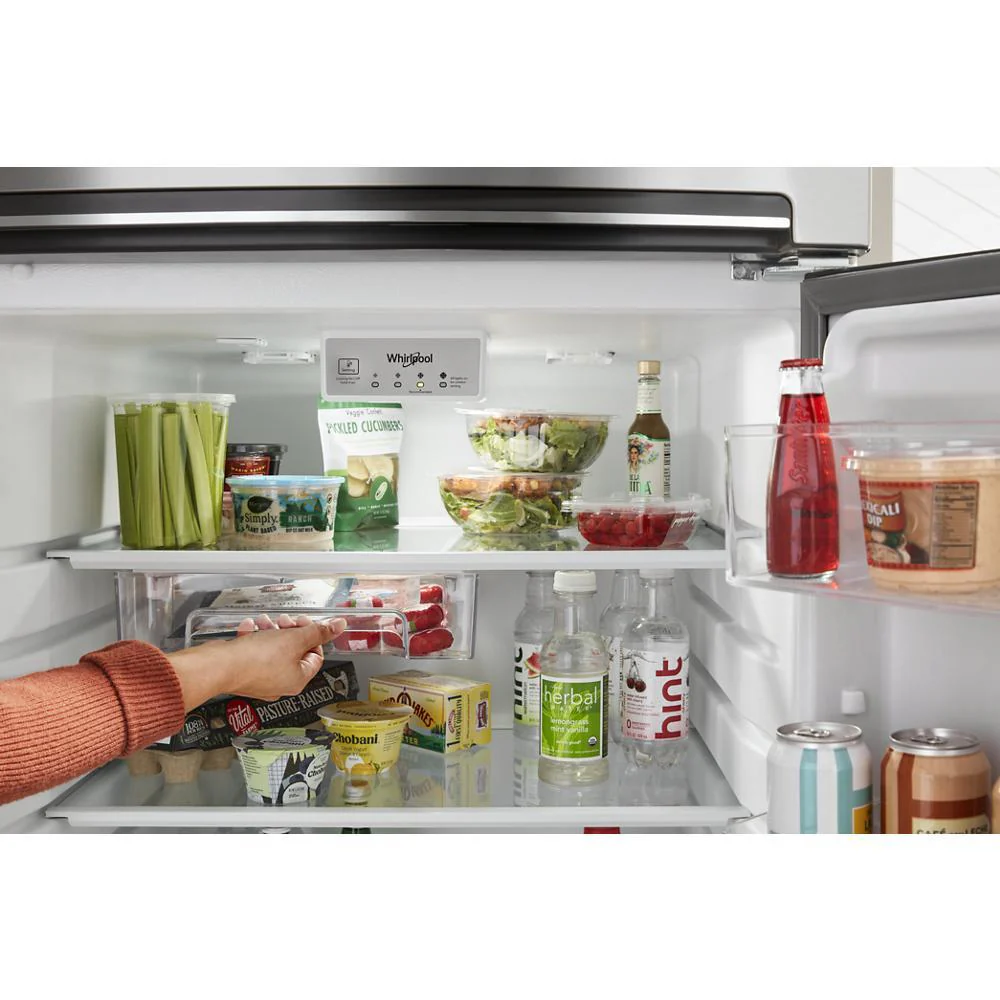 Whirlpool WRTX5028PW 28-inch Wide Top-Freezer Refrigerator - 16.3 Cu. Ft. - Image 7