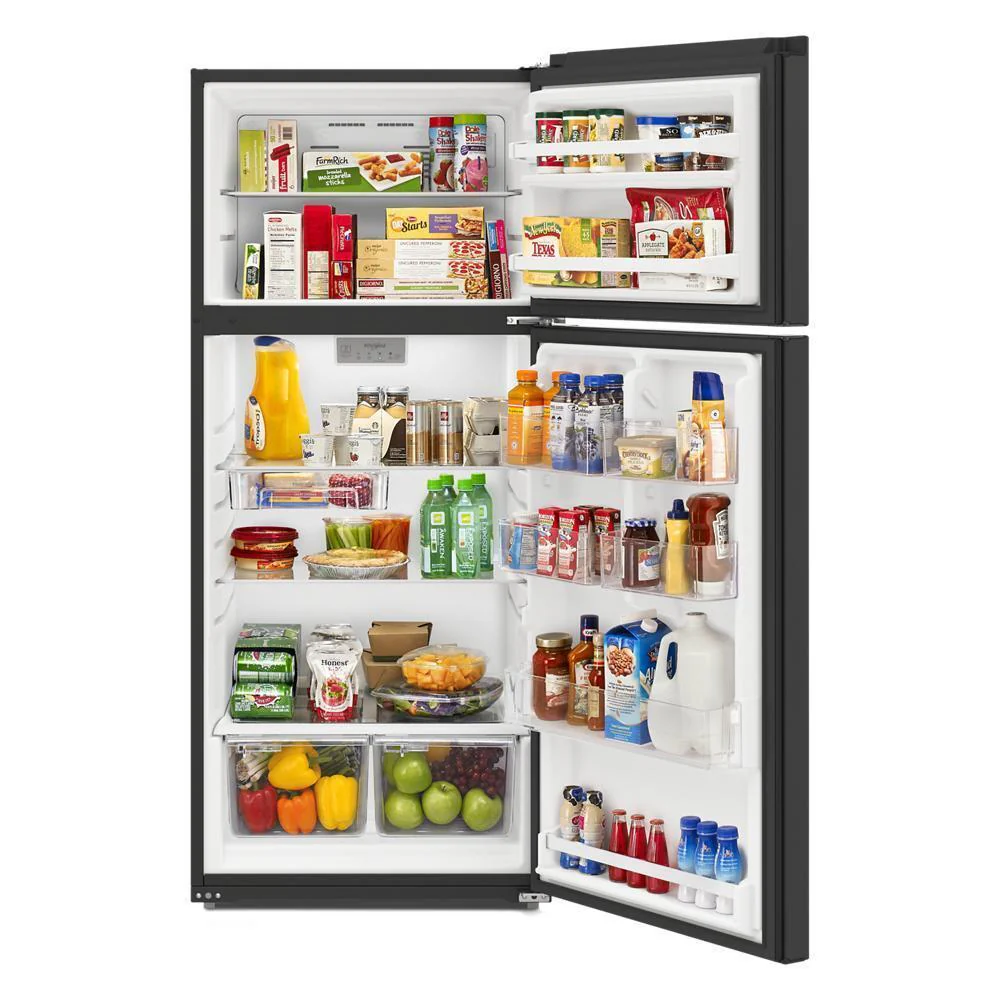 Whirlpool WRTX5328PB 28-inch Wide Top-Freezer Refrigerator - 16.3 Cu. Ft. - Image 3