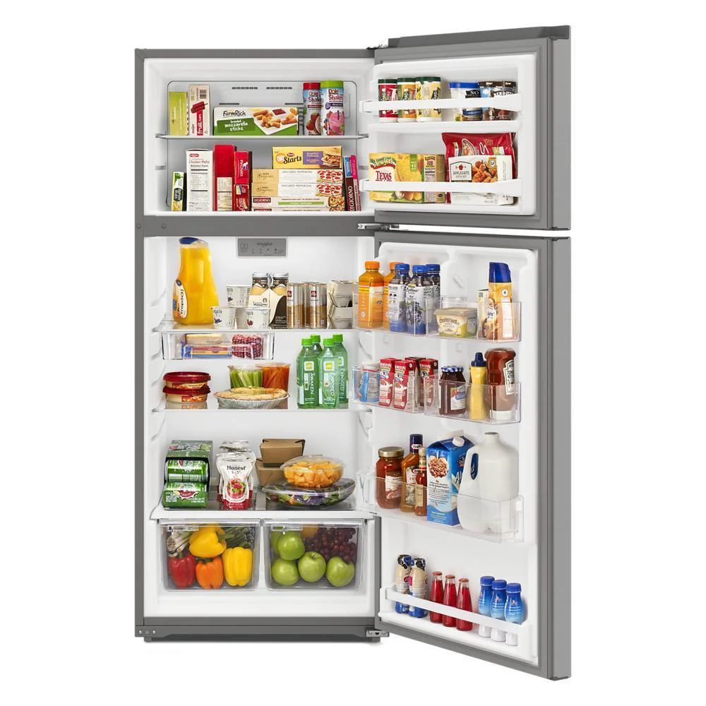 Whirlpool WRTX5328PM 28-inch Wide Top-Freezer Refrigerator - 16.3 Cu. Ft. - Image 10