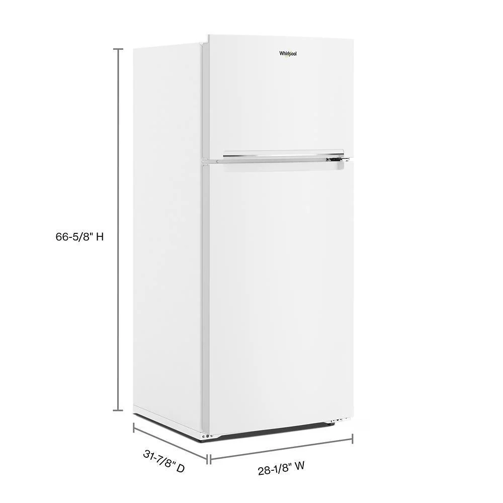Whirlpool WRTX5328PW 28-inch Wide Top-Freezer Refrigerator - 16.3 Cu. Ft. - Image 4