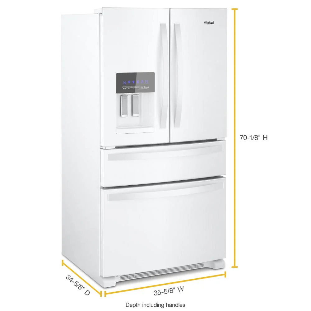 Whirlpool 36-Inch Wide French Door Refrigerator - 25 cu. ft. - Image 4