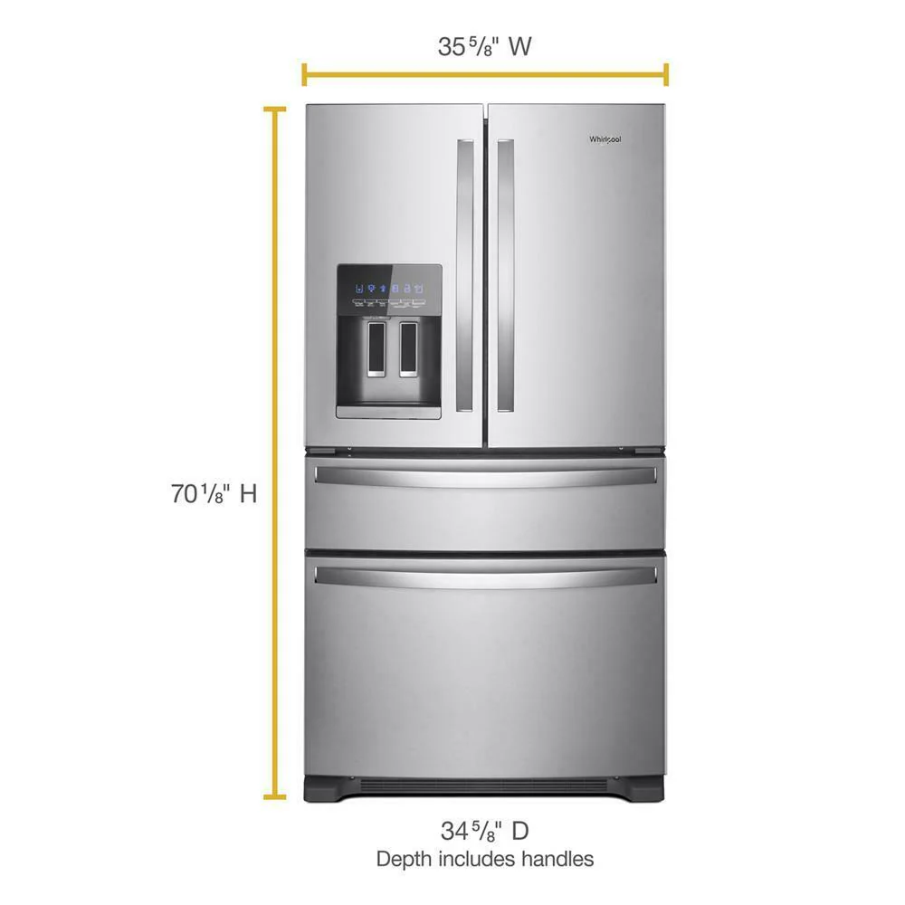 Whirlpool WRX735SDHZ 36-Inch Wide French Door Refrigerator - 25 cu. ft. - Image 2