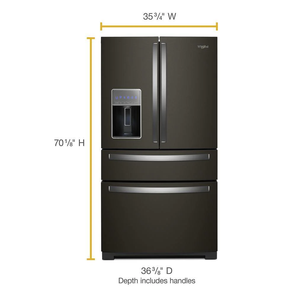 Whirlpool 36-inch Wide 4-Door Refrigerator with Exterior Drawer - 26 cu. ft. - Image 7