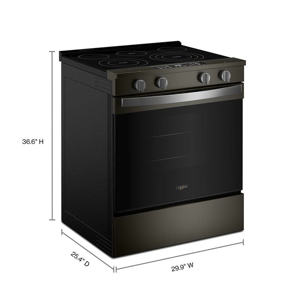 Whirlpool WSES5030SV 30-inch Electric Smart Range with Air Cooking Technology - Image 2