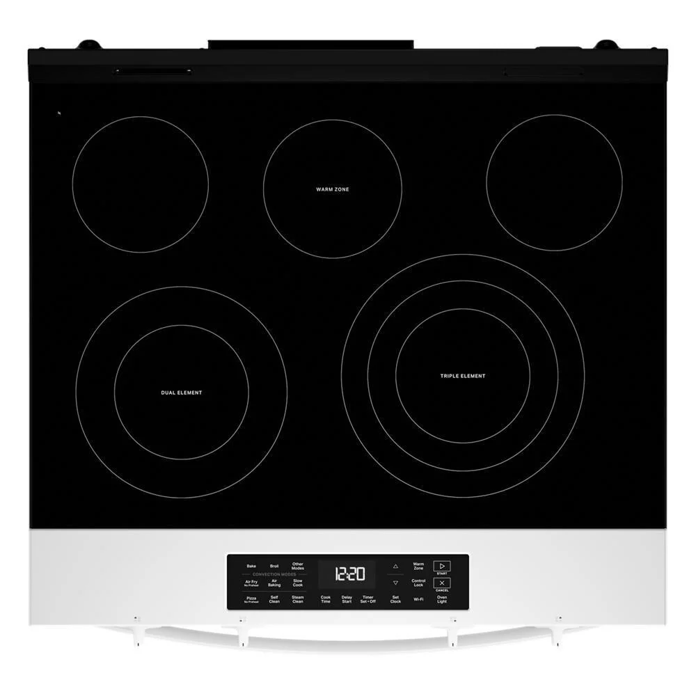 Whirlpool WSES5030SW 30-inch Electric Smart Range with Air Cooking Technology - Image 8