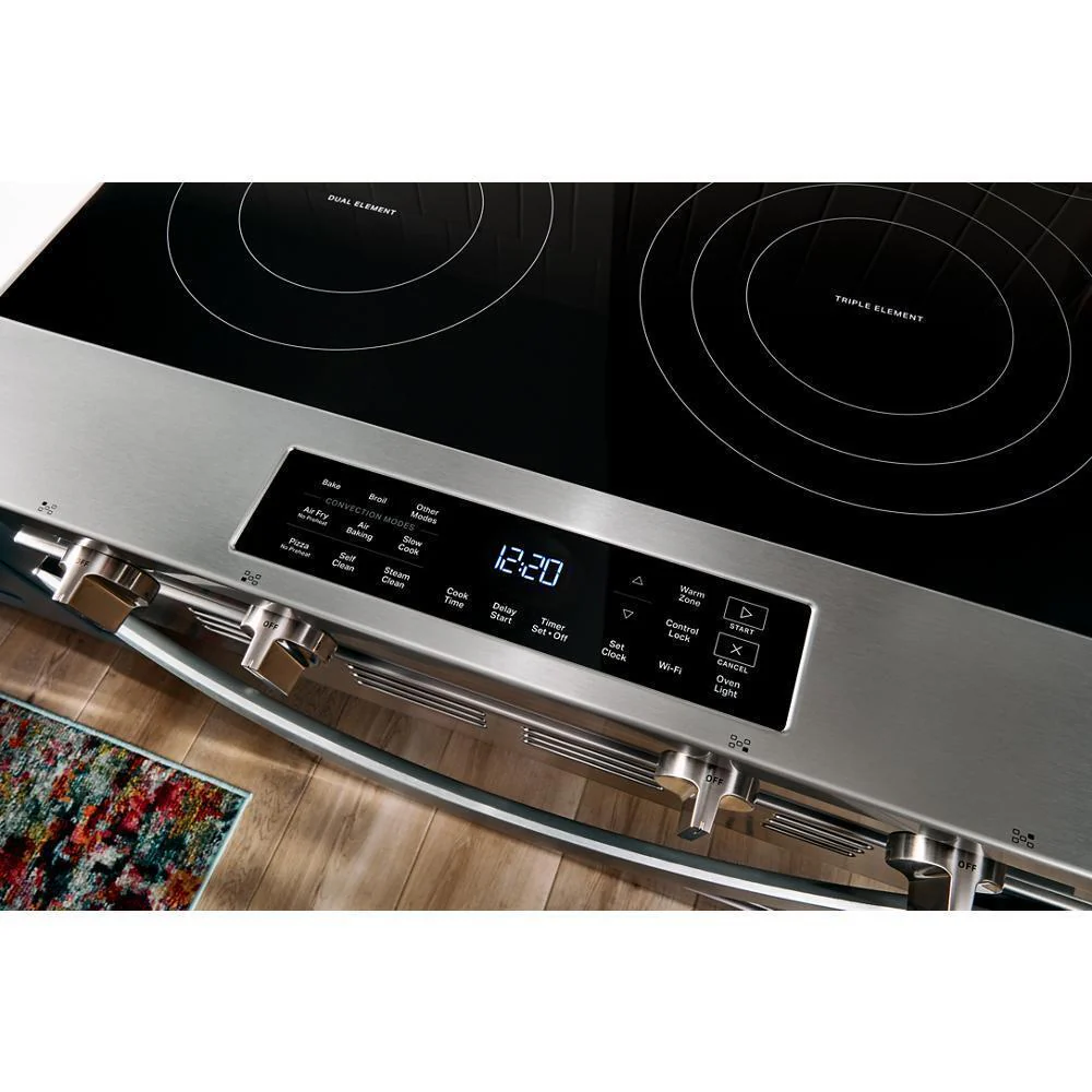 Whirlpool WSES5030SW 30-inch Electric Smart Range with Air Cooking Technology - Image 9