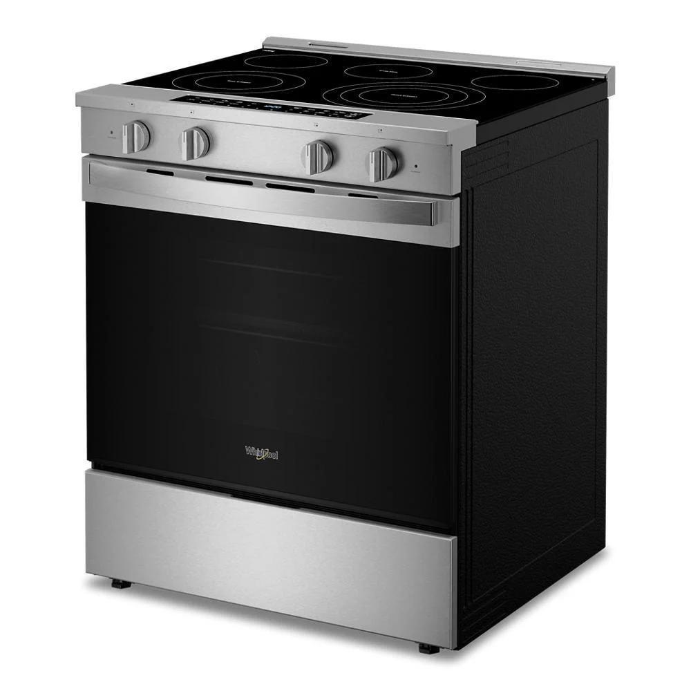 Whirlpool WSES7530RZ 30-inch Smart Slide in Electric Range with Air Cooking Technology, No Preheat Air Fry, WipeClean™ Coating, Steam/Self Clean and High Speed Preheat - Image 10