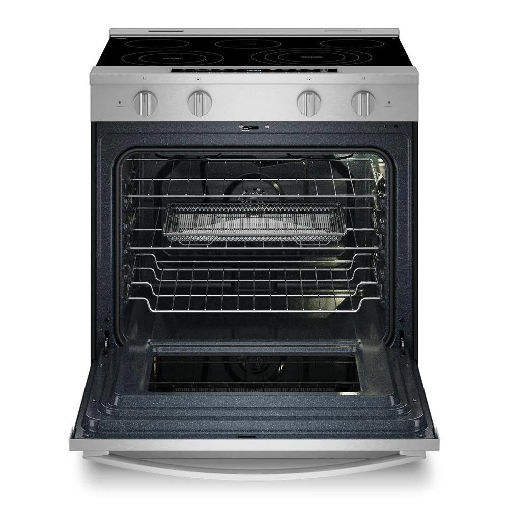 Whirlpool WSES7530RZ 30-inch Smart Slide in Electric Range with Air Cooking Technology, No Preheat Air Fry, WipeClean™ Coating, Steam/Self Clean and High Speed Preheat - Image 4