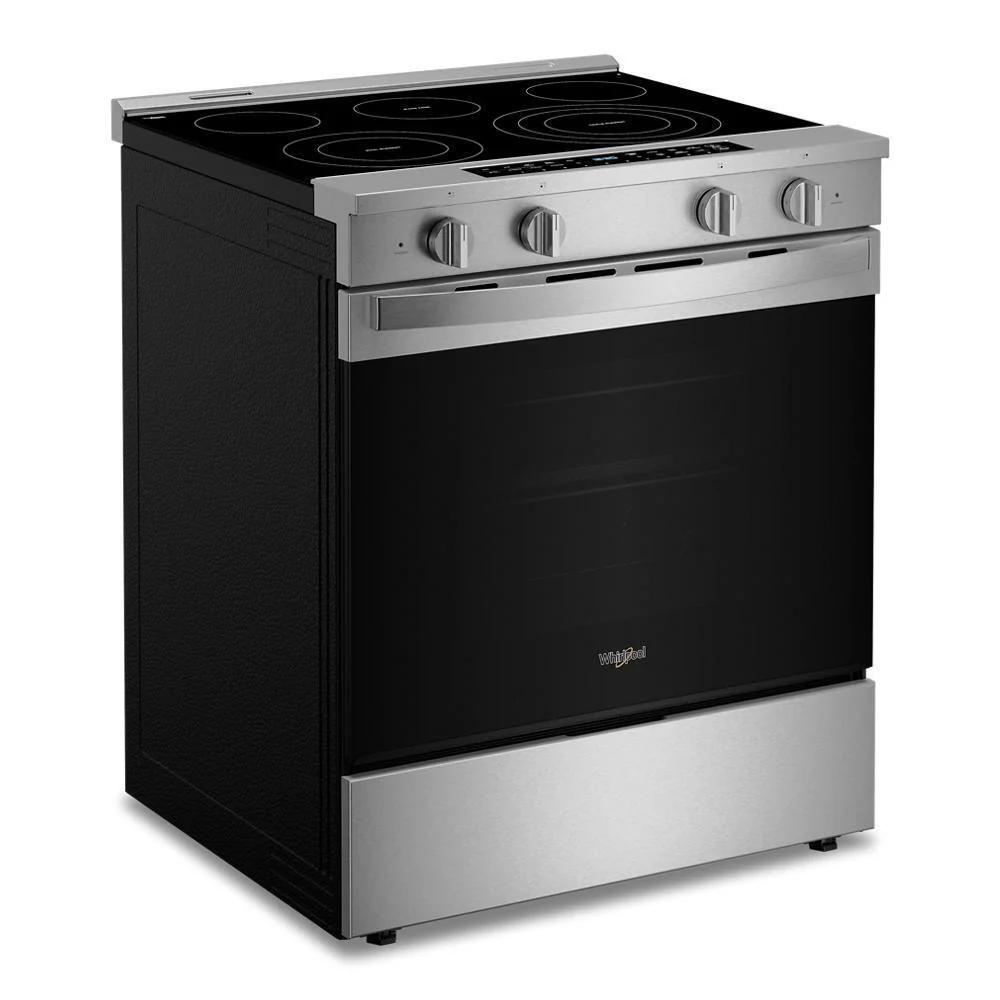 Whirlpool WSES7530RZ 30-inch Smart Slide in Electric Range with Air Cooking Technology, No Preheat Air Fry, WipeClean™ Coating, Steam/Self Clean and High Speed Preheat - Image 6