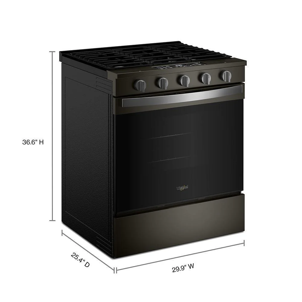 Whirlpool WSGS5030SV 30-inch Gas Smart Range with Air Cooking Technology - Image 2