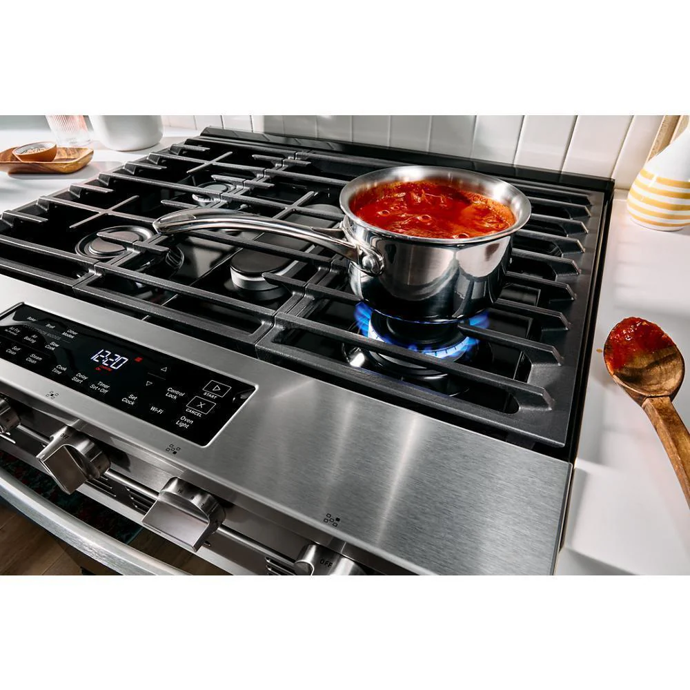 Whirlpool WSGS5030SV 30-inch Gas Smart Range with Air Cooking Technology - Image 8