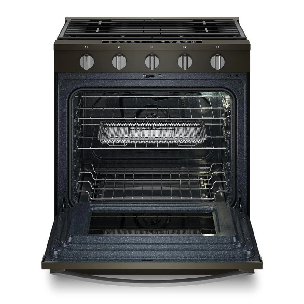 Whirlpool WSGS7530RV 30-inch Smart Slide In Gas Range with Air Cooking Technology, No Preheat Air Fry, Steam/Self Clean and High Speed Preheat - Image 5