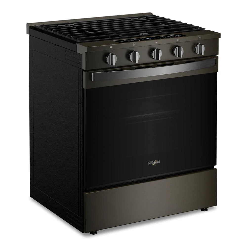 Whirlpool WSGS7530RV 30-inch Smart Slide In Gas Range with Air Cooking Technology, No Preheat Air Fry, Steam/Self Clean and High Speed Preheat - Image 6