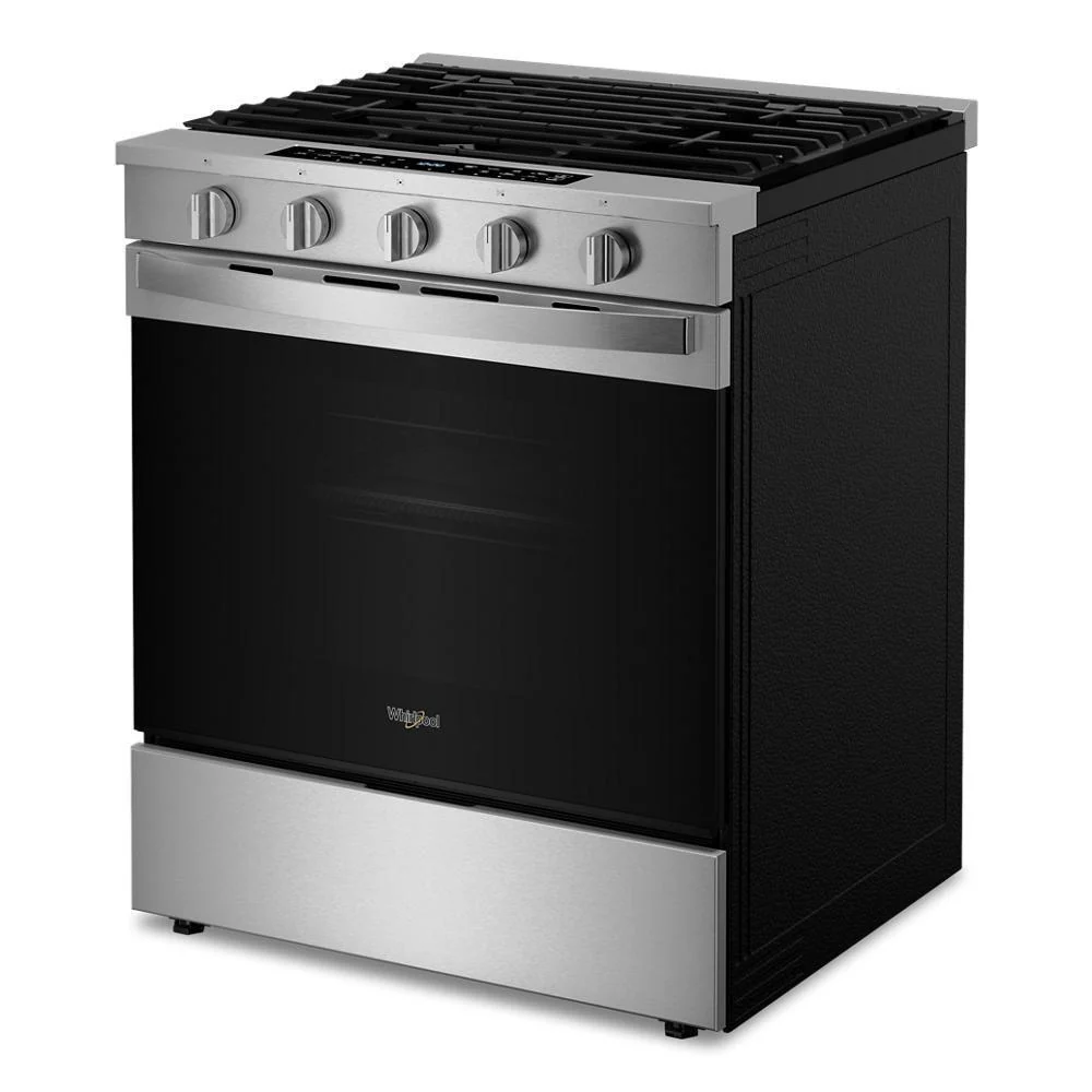 Whirlpool WSGS7530RZ 30-inch Smart Slide In Gas Range with Air Cooking Technology, No Preheat Air Fry, Steam/Self Clean and High Speed Preheat - Image 7
