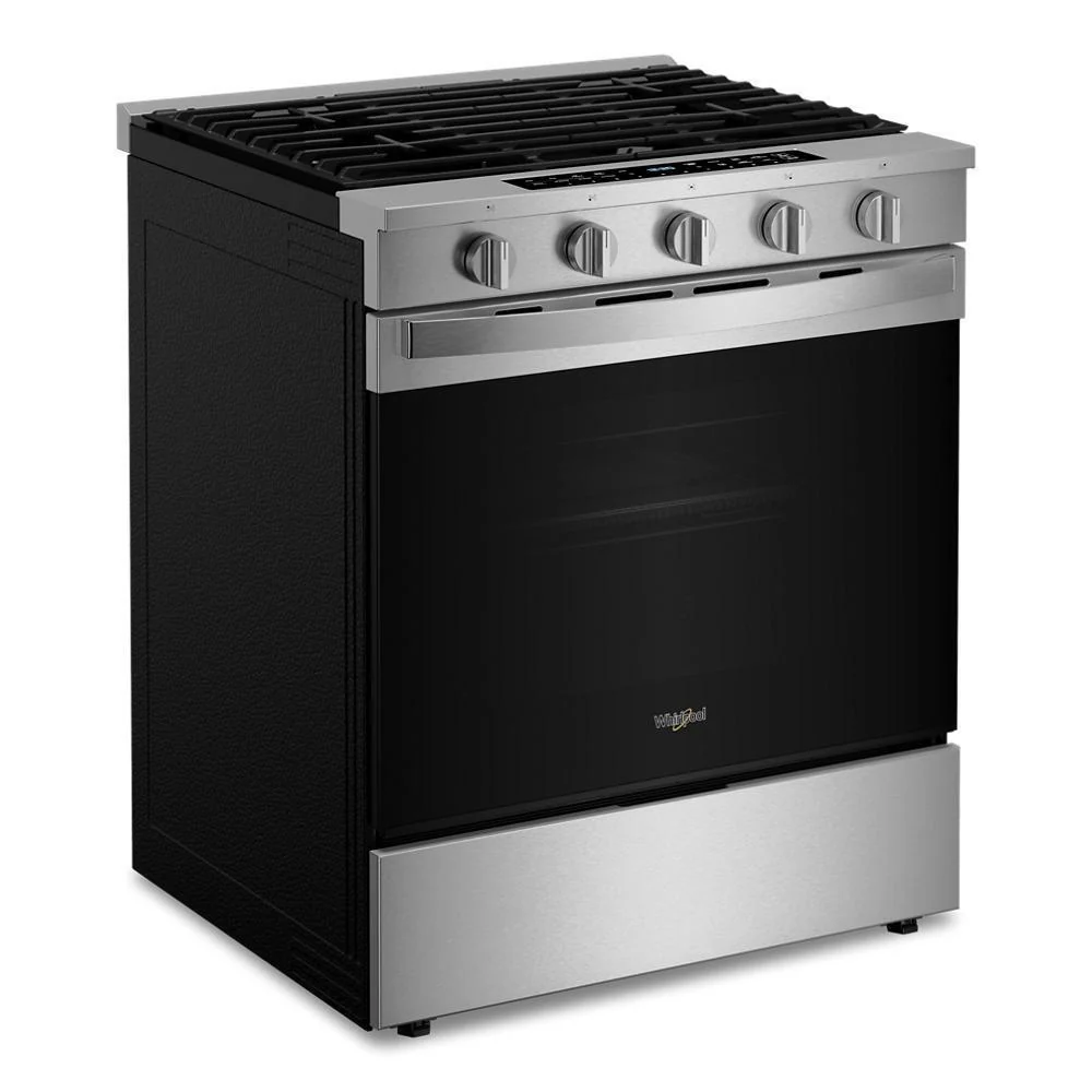 Whirlpool WSGS7530RZ 30-inch Smart Slide In Gas Range with Air Cooking Technology, No Preheat Air Fry, Steam/Self Clean and High Speed Preheat - Image 8