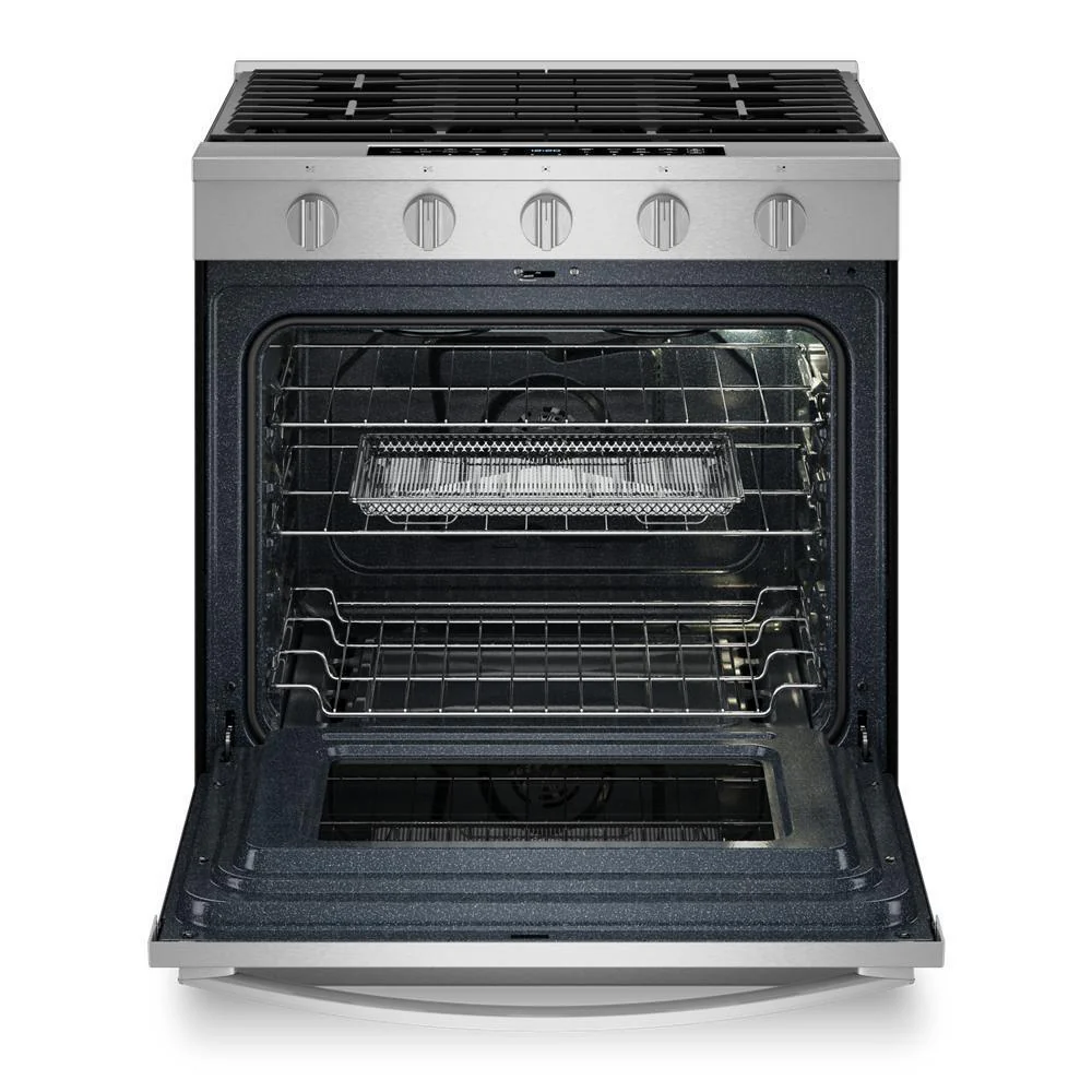 Whirlpool WSGS7530RZ 30-inch Smart Slide In Gas Range with Air Cooking Technology, No Preheat Air Fry, Steam/Self Clean and High Speed Preheat - Image 9