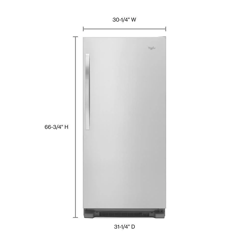 Whirlpool WSR57R18DM 31-inch Wide SideKicks® All-Refrigerator with LED Lighting - 18 cu. ft. - Image 2