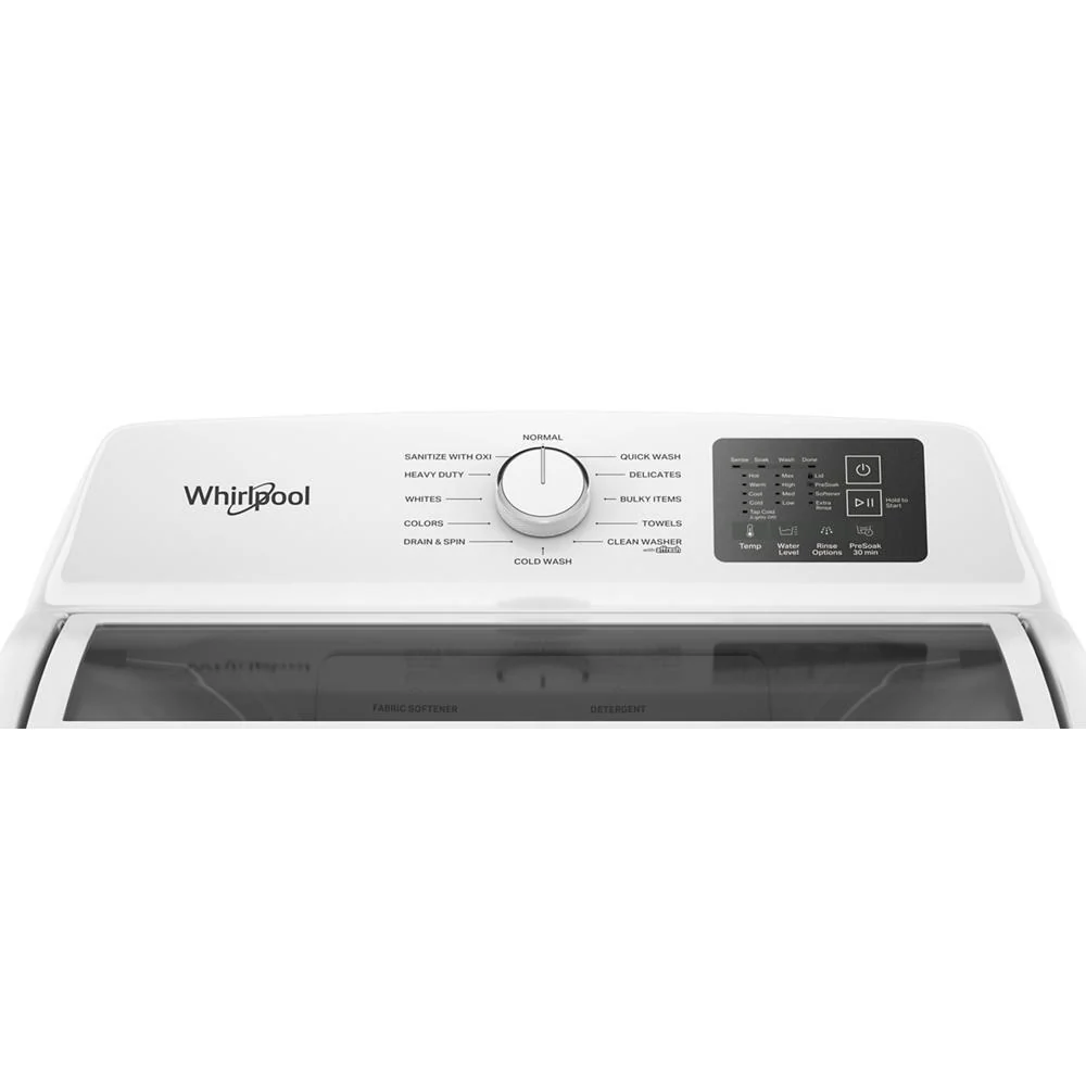 Whirlpool WTW4300SW 4.3 Cu. Ft. Whirlpool® Top Load Impeller Washer with Quick Wash Cycle and Soft Close Glass Lid - Image 11