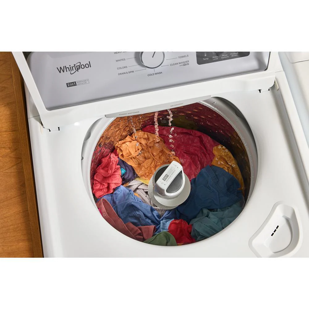 Whirlpool WTW4300SW 4.3 Cu. Ft. Whirlpool® Top Load Impeller Washer with Quick Wash Cycle and Soft Close Glass Lid - Image 8