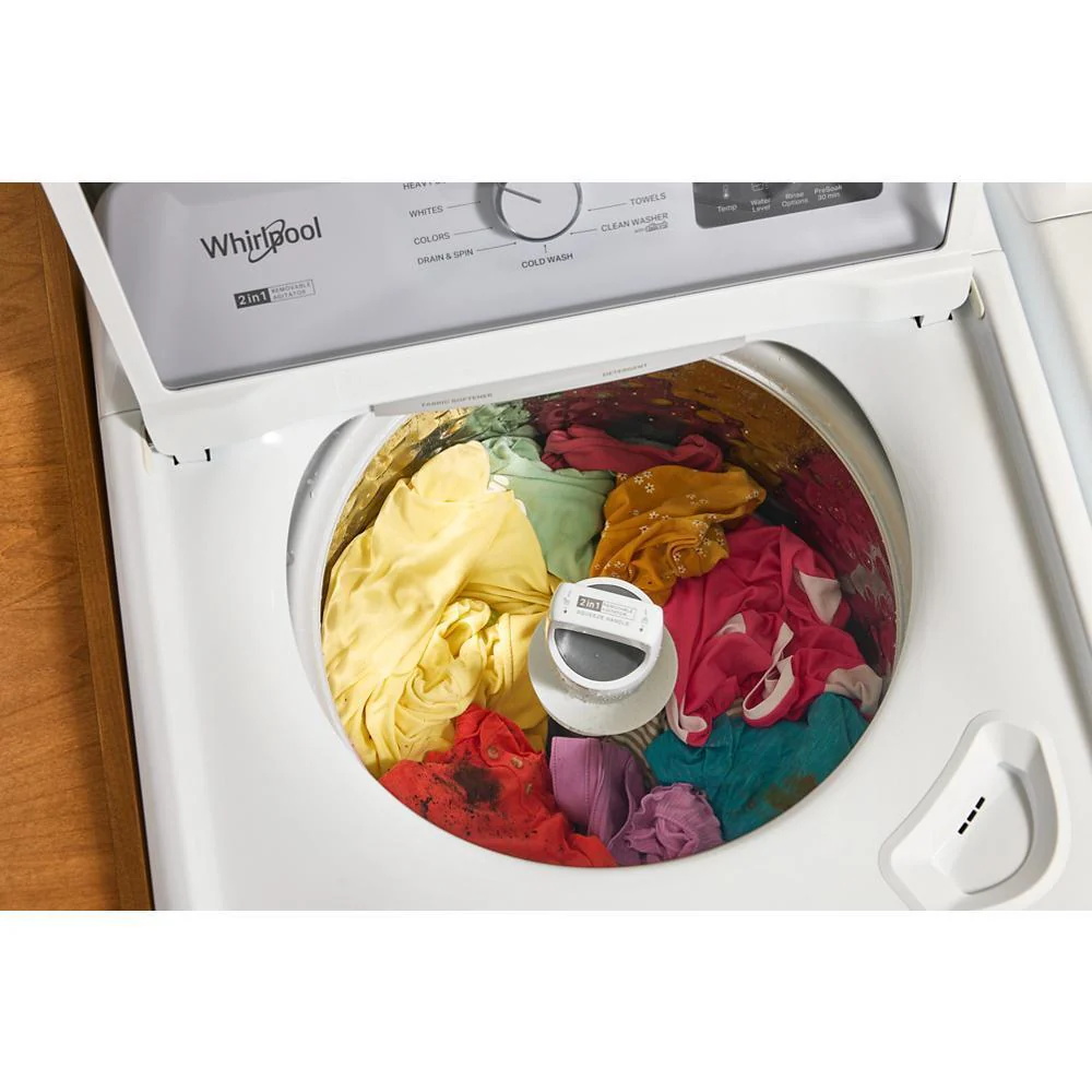 Whirlpool WTW4307SW 4.2-4.3 Cu. Ft. Whirlpool® Top Load Washer with 2-in-1 Removable Agitator and Soft Close Glass Lid - Image 10