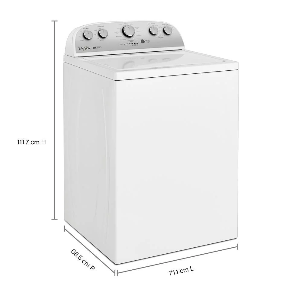Whirlpool WTW4957PW 3.8-3.9 Cu. Ft. Whirlpool® Top Load Washer with Removable Agitator - Image 2
