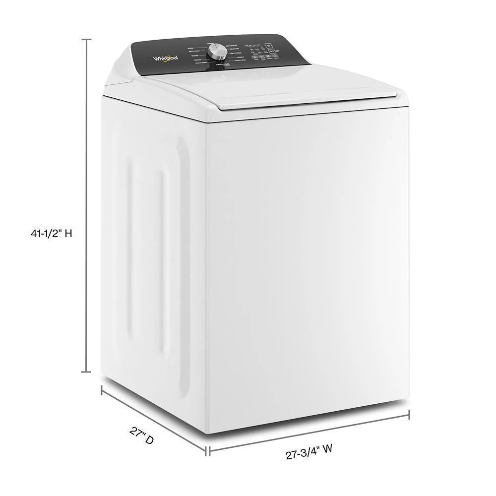 Whirlpool WTW5010LW 4.6 Cu. Ft. Top Load Impeller Washer with Built-in Faucet - Image 6
