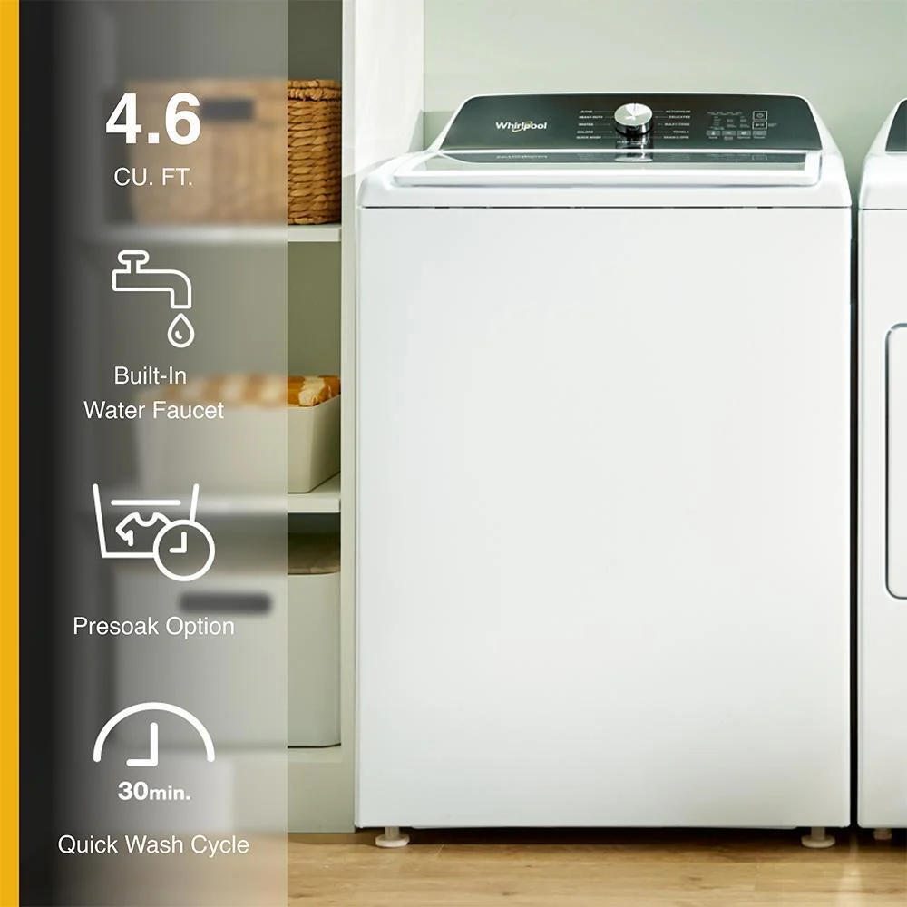 Whirlpool WTW5025SW 4.5 Cu. Ft. Top Load Agitator Washer with Built-In Faucet - Image 19