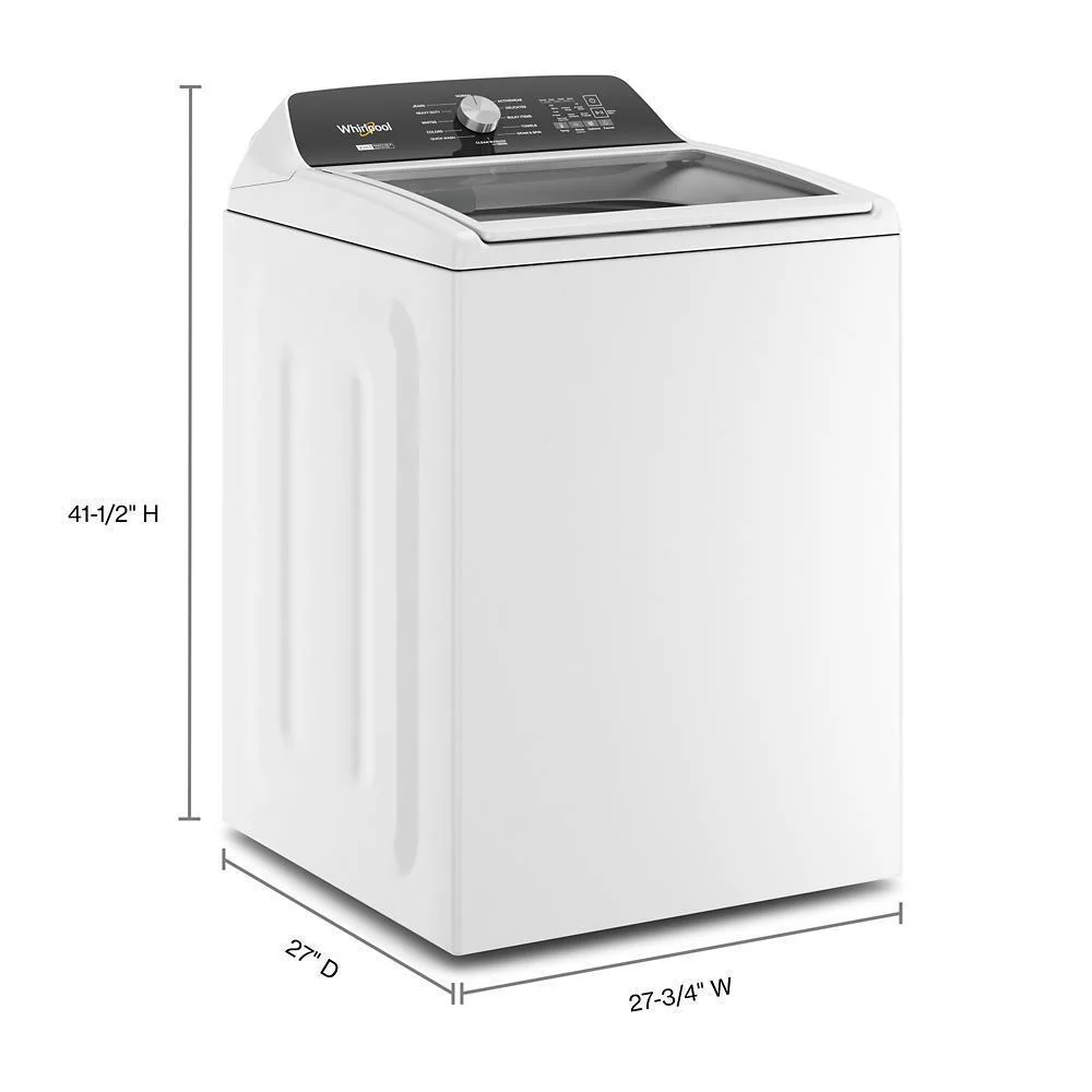 Whirlpool WTW5057LW 4.7-4.8 Cu. Ft. Top Load Washer with 2 in 1 Removable Agitator - Image 6