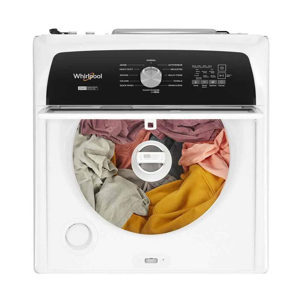 Whirlpool WTW5057LW 4.7-4.8 Cu. Ft. Top Load Washer with 2 in 1 Removable Agitator - Image 9