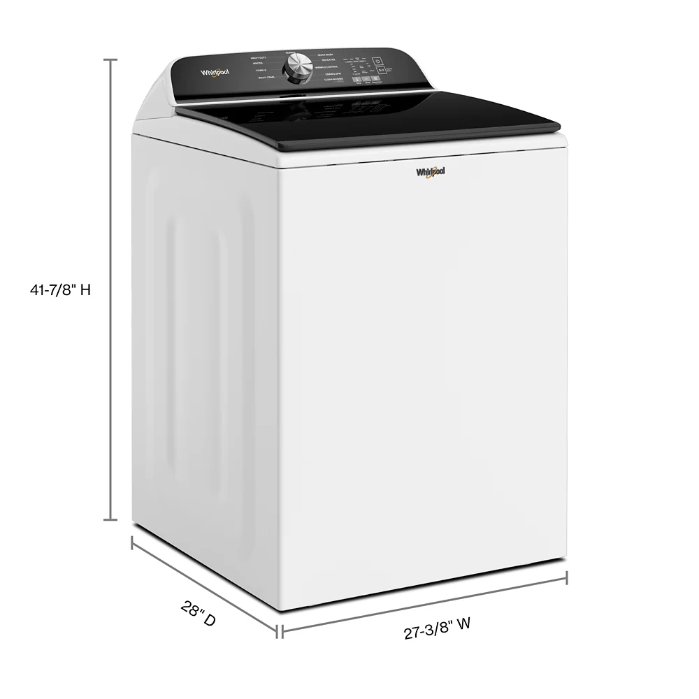 Whirlpool WTW6150PW 5.3 Cu. Ft. Whirlpool® Top Load Washer with Impeller - Image 4