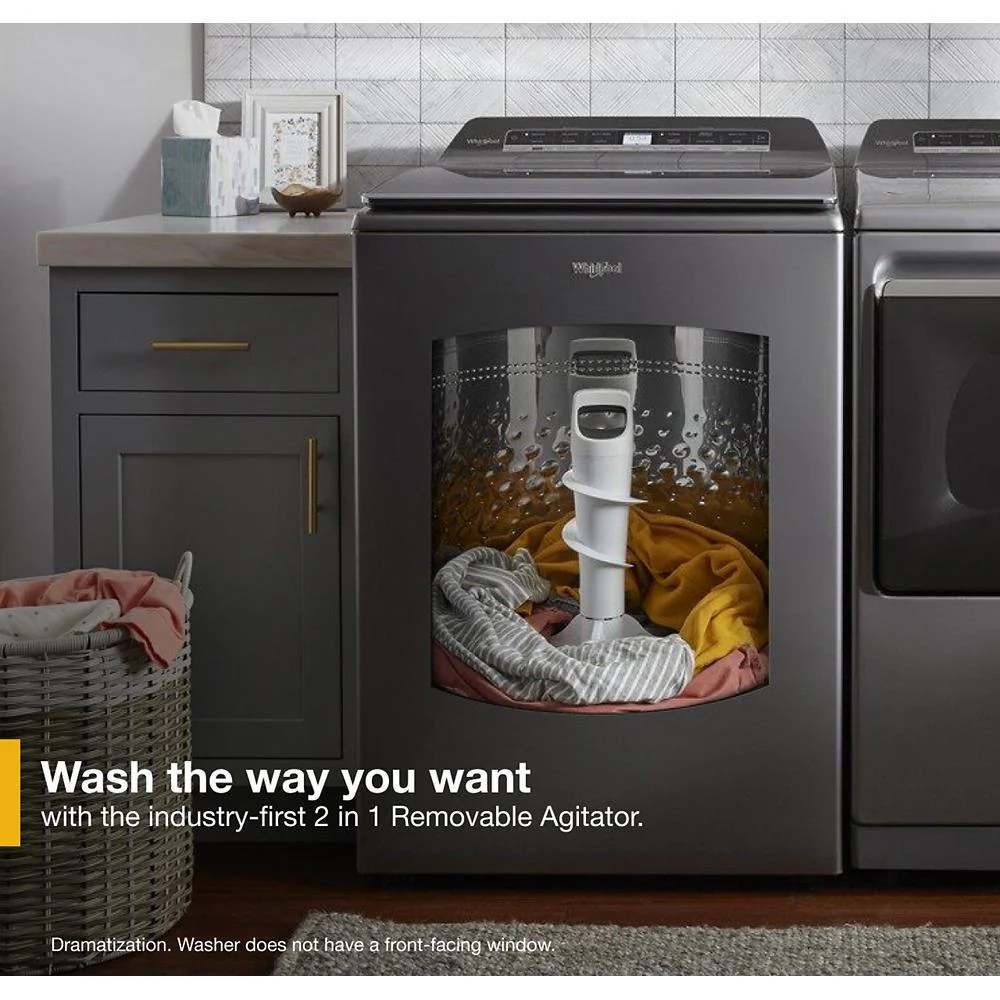 Whirlpool WTW8127LC 5.2 - 5.3 cu. ft. Top Load Washer with 2 in 1 Removable Agitator - Image 7