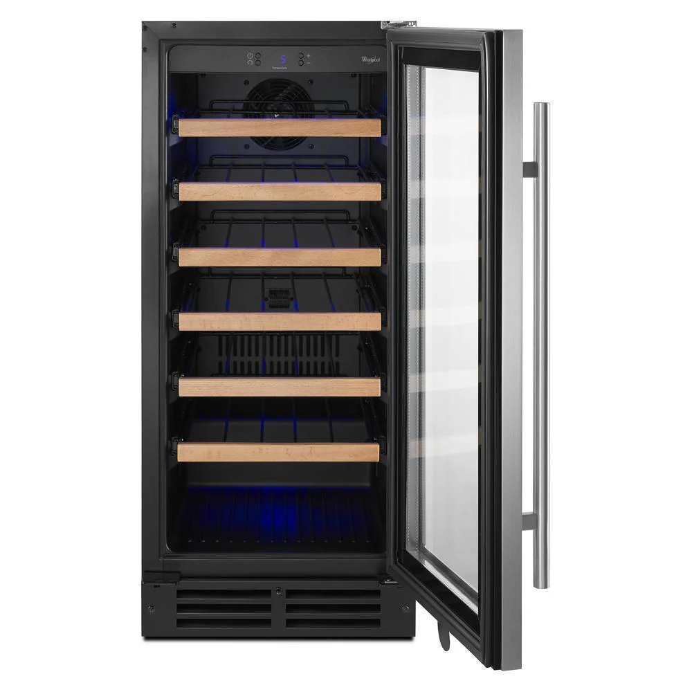 Whirlpool WUW35X15DS 15" Undercounter Wine Center with Towel Handle Bar - Image 2