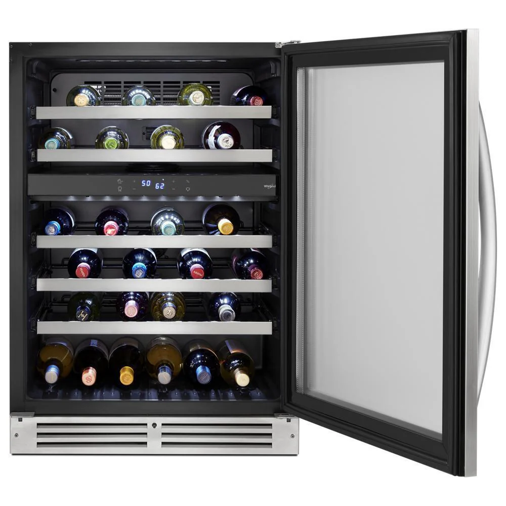 Whirlpool WUW55X24HS 24-inch Wide Undercounter Wine Center with 46-Bottle Wine Storage - Image 4