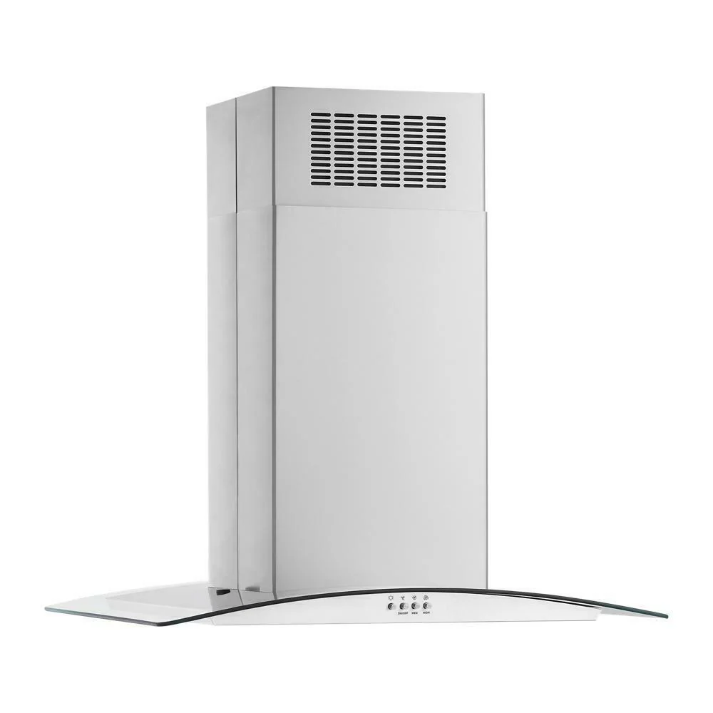 Whirlpool WVI51UC0LS 30" Curved Glass Island Mount Range Hood - Image 2