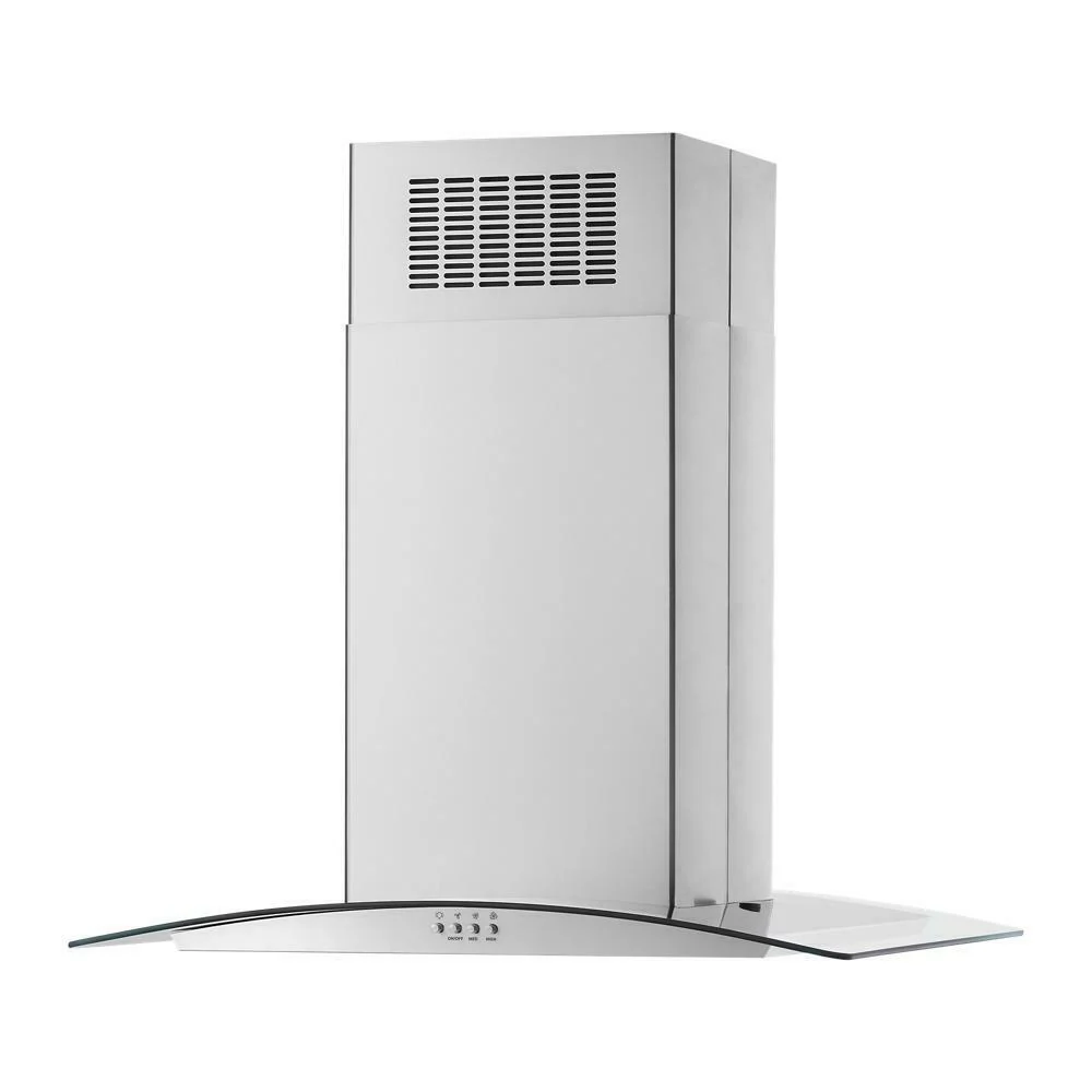 Whirlpool WVI51UC0LS 30" Curved Glass Island Mount Range Hood - Image 3