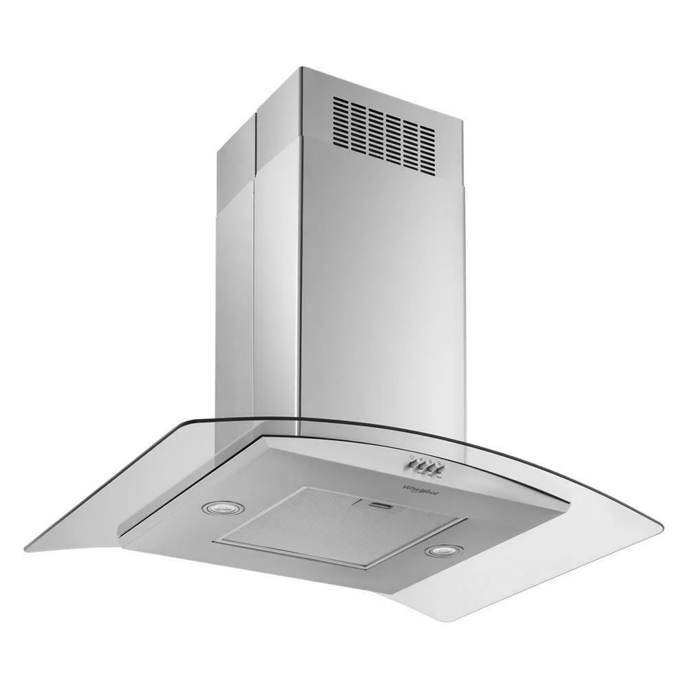 Whirlpool WVI51UC6LS 36" Curved Glass Island Mount Range Hood - Image 5