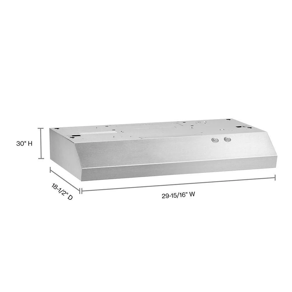 Whirlpool WVU17UC0JS 30" Range Hood with Full-Width Grease Filters - Image 6