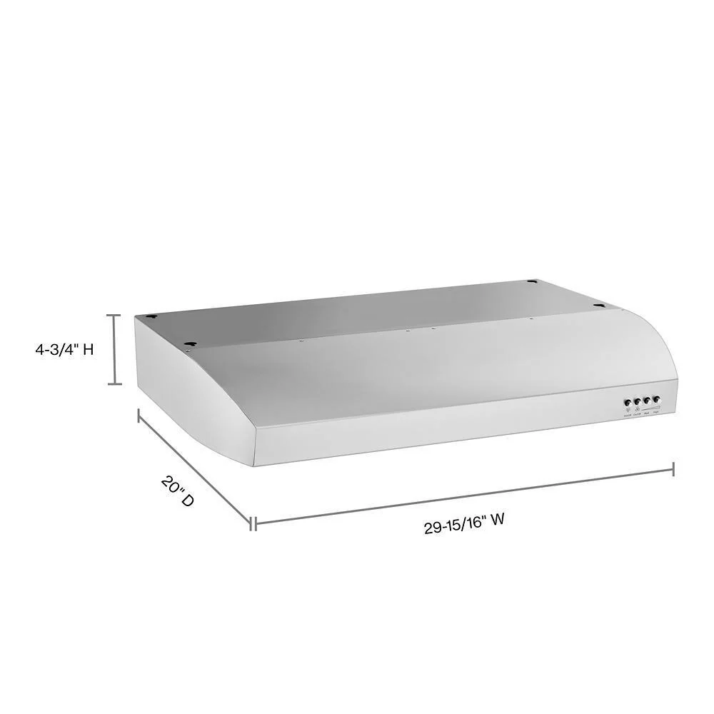 Whirlpool WVU7130JS Gold® 30-inch Vented 300-CFM Under-Cabinet Hood - Image 8