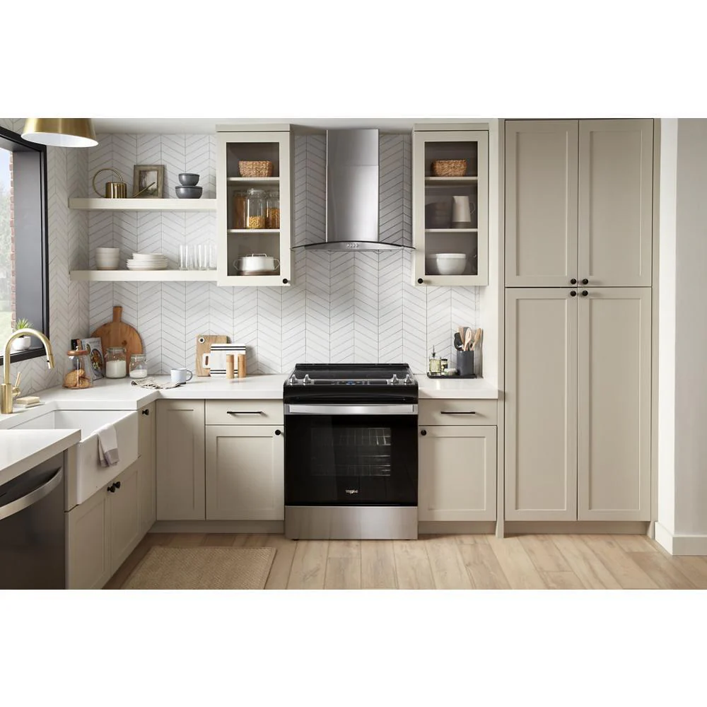 Whirlpool WVW51UC0LS 30" Curved Glass Wall Mount Range Hood - Image 14