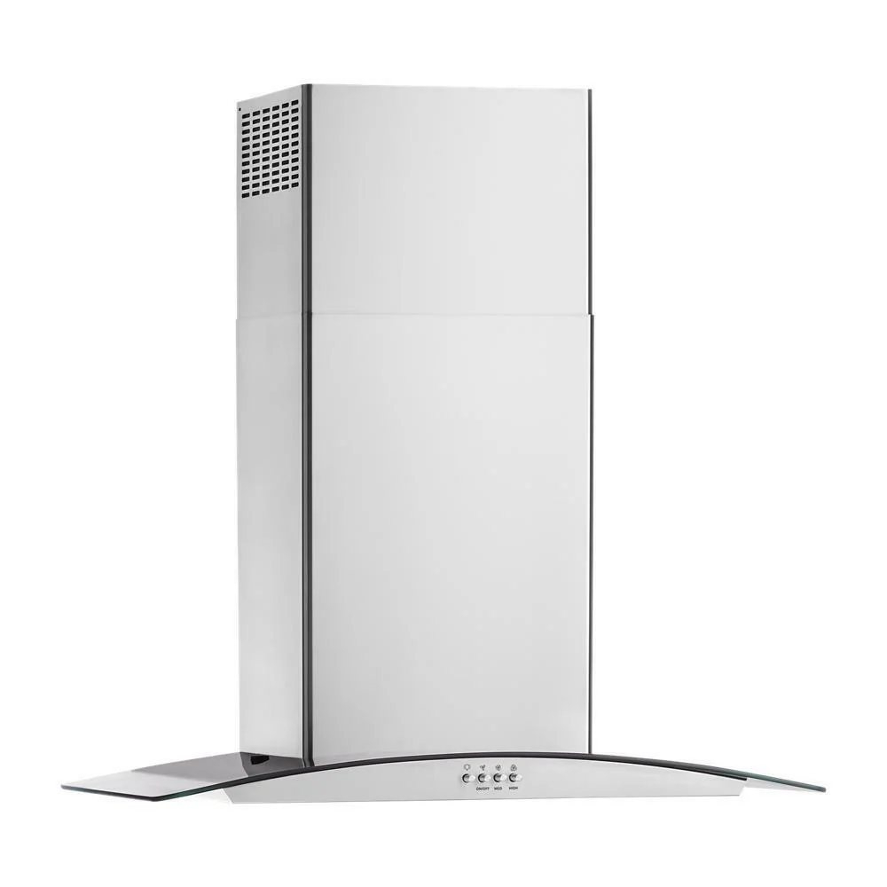 Whirlpool WVW51UC0LS 30" Curved Glass Wall Mount Range Hood - Image 2