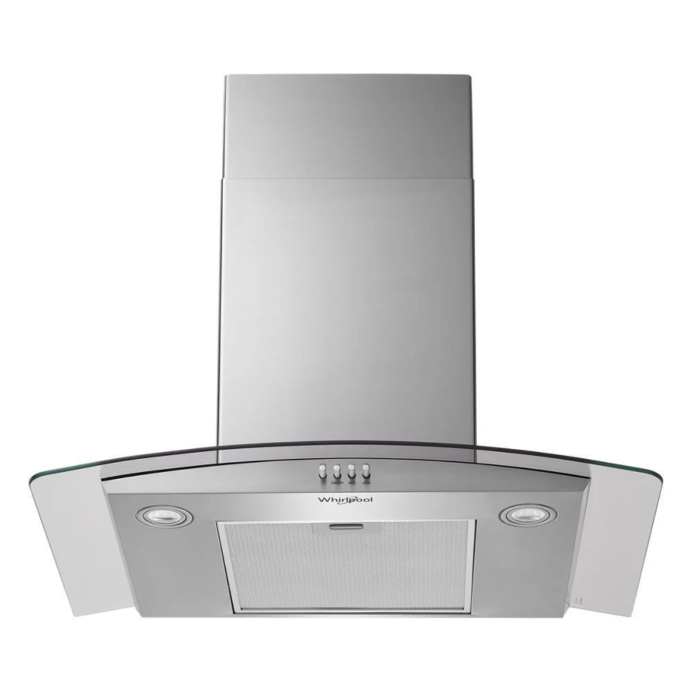 Whirlpool WVW51UC0LS 30" Curved Glass Wall Mount Range Hood - Image 4