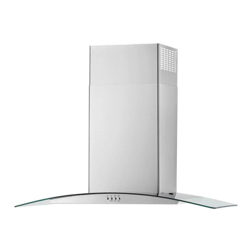 Whirlpool WVW51UC6LS 36" Curved Glass Wall Mount Range Hood - Image 3